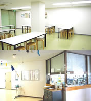 橘・学生会館 たまプラーザ2号館食堂・エントランス
